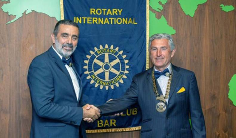 Radislav Vojvodić na čelu Rortary kluba Bar